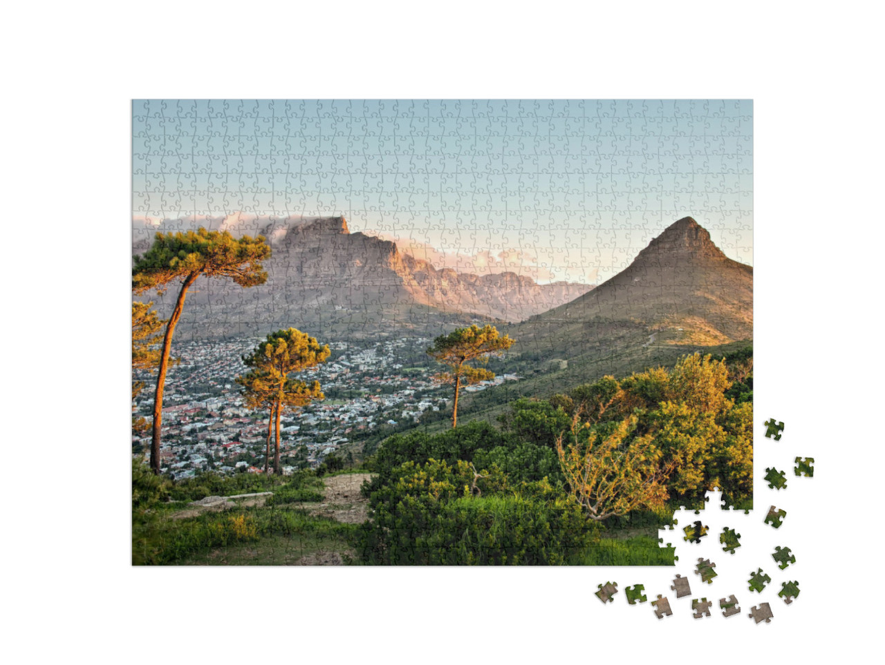 Puzzle de 1000 pièces « Signal Hill à Cape Town, Afrique du Sud »