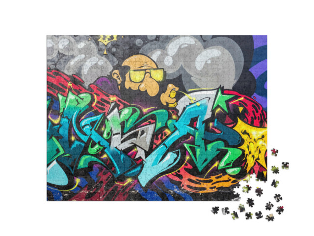 Puzzle de 1000 pièces « Graffiti Sprayer »