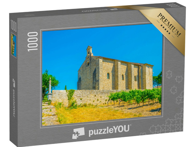 Puzzle de 1000 pièces « Chapelle Saint-Quentin à Vaison-la-Romaine en France »