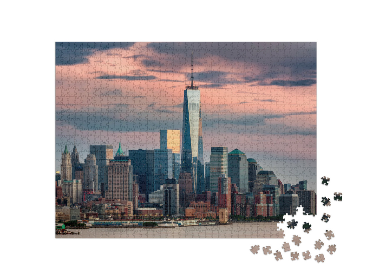 Puzzle de 1000 pièces « One World Trade Center à New York, États-Unis »
