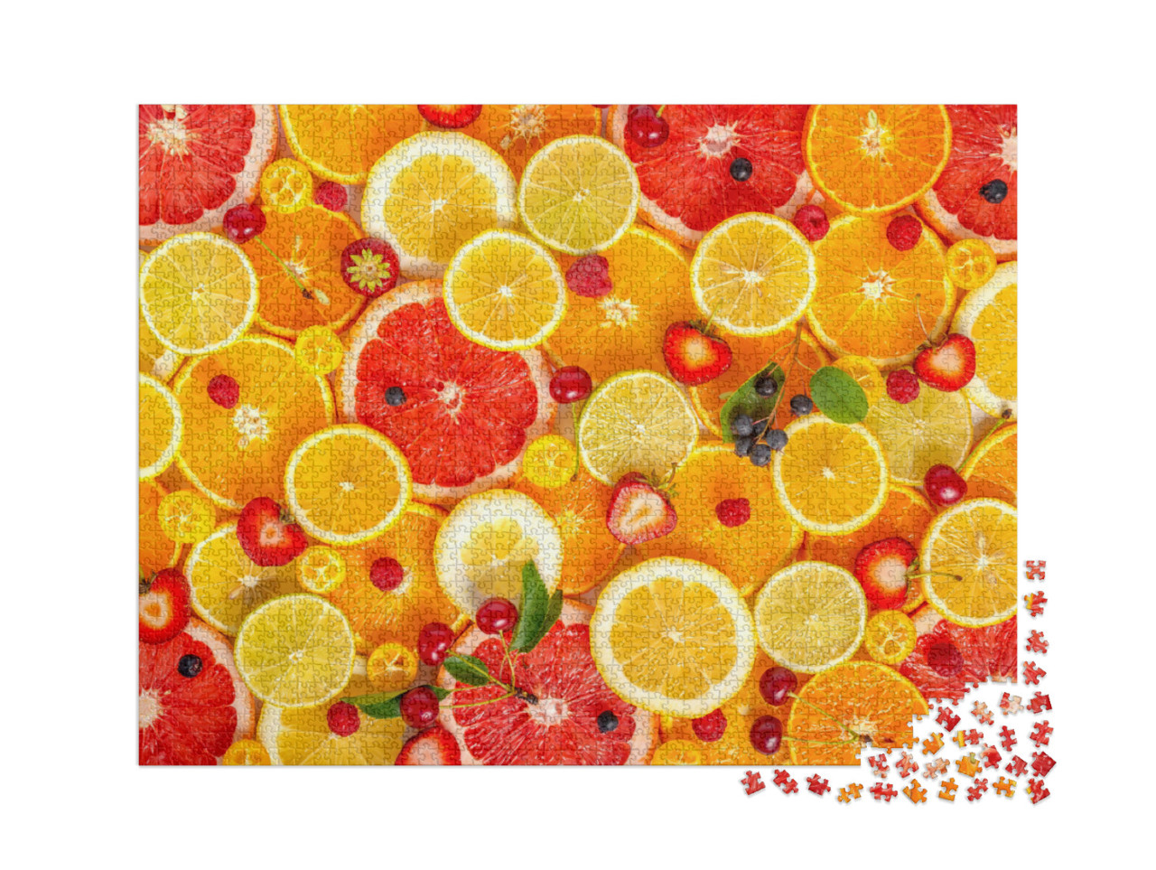 Puzzle de 2000 pièces « Agrumes fraîchement coupés »