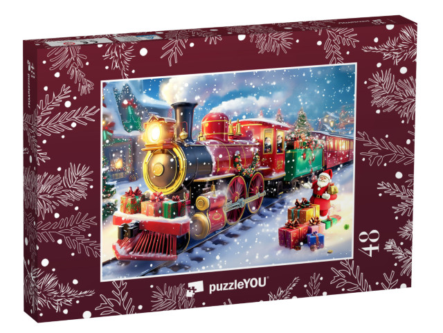 Puzzle de 48 pièces « Le Polar Express apporte de nombreux cadeaux »