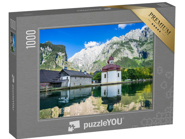 Puzzle de 1000 pièces « Saint-Barthélemy photographiée depuis la mer au lever du soleil »