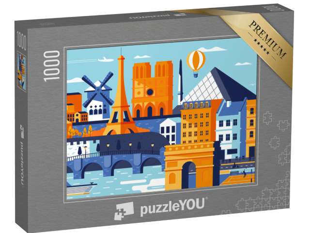 Puzzle de 1000 pièces « Skyline Paris »