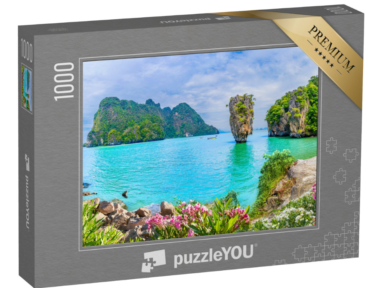 Puzzle de 1000 pièces « L'île de James Bond dans la baie de Phang Nga, Thaïlande »