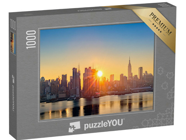 Puzzle de 1000 pièces « Midtown Manhattan au lever du soleil »
