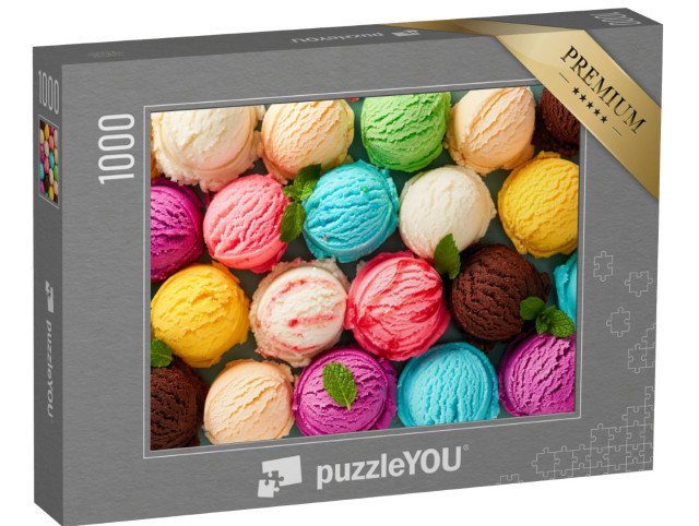 Puzzle de 1000 pièces « Crème glacée colorée »