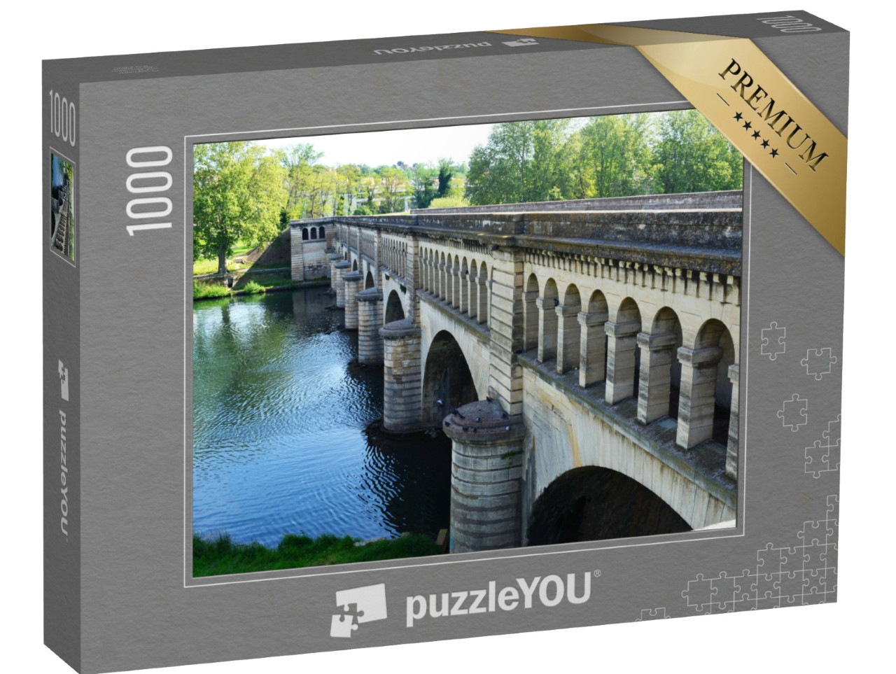 Puzzle de 1000 pièces « Pont Canal à Béziers »