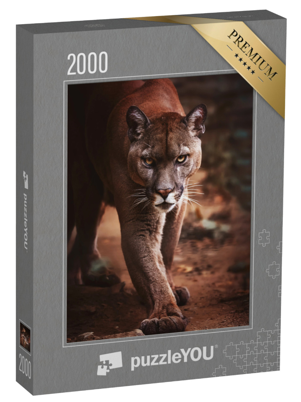 Puzzle de 2000 pièces « Un puma se faufile »