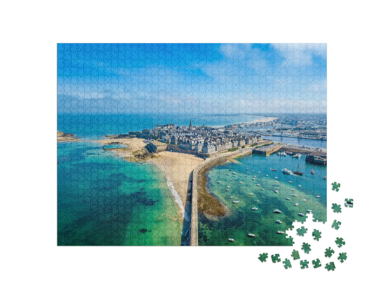 Puzzle de 1000 pièces « Saint Malo : ville des corsaires, Bretagne, France »