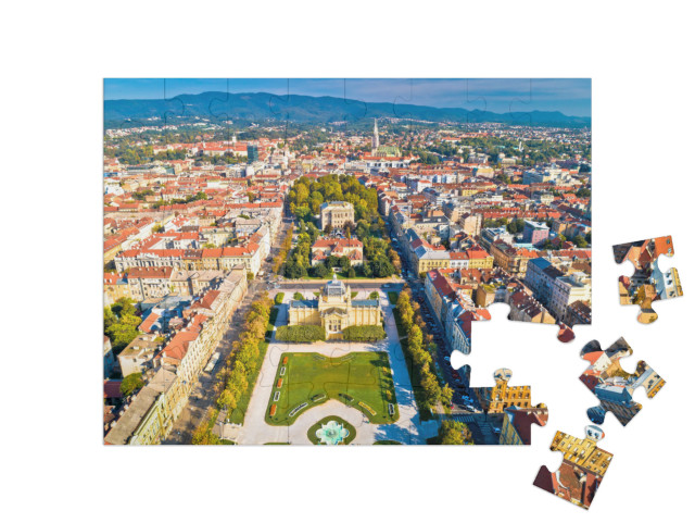 Puzzle de 48 pièces « Centre-ville historique de Zagreb, Croatie »