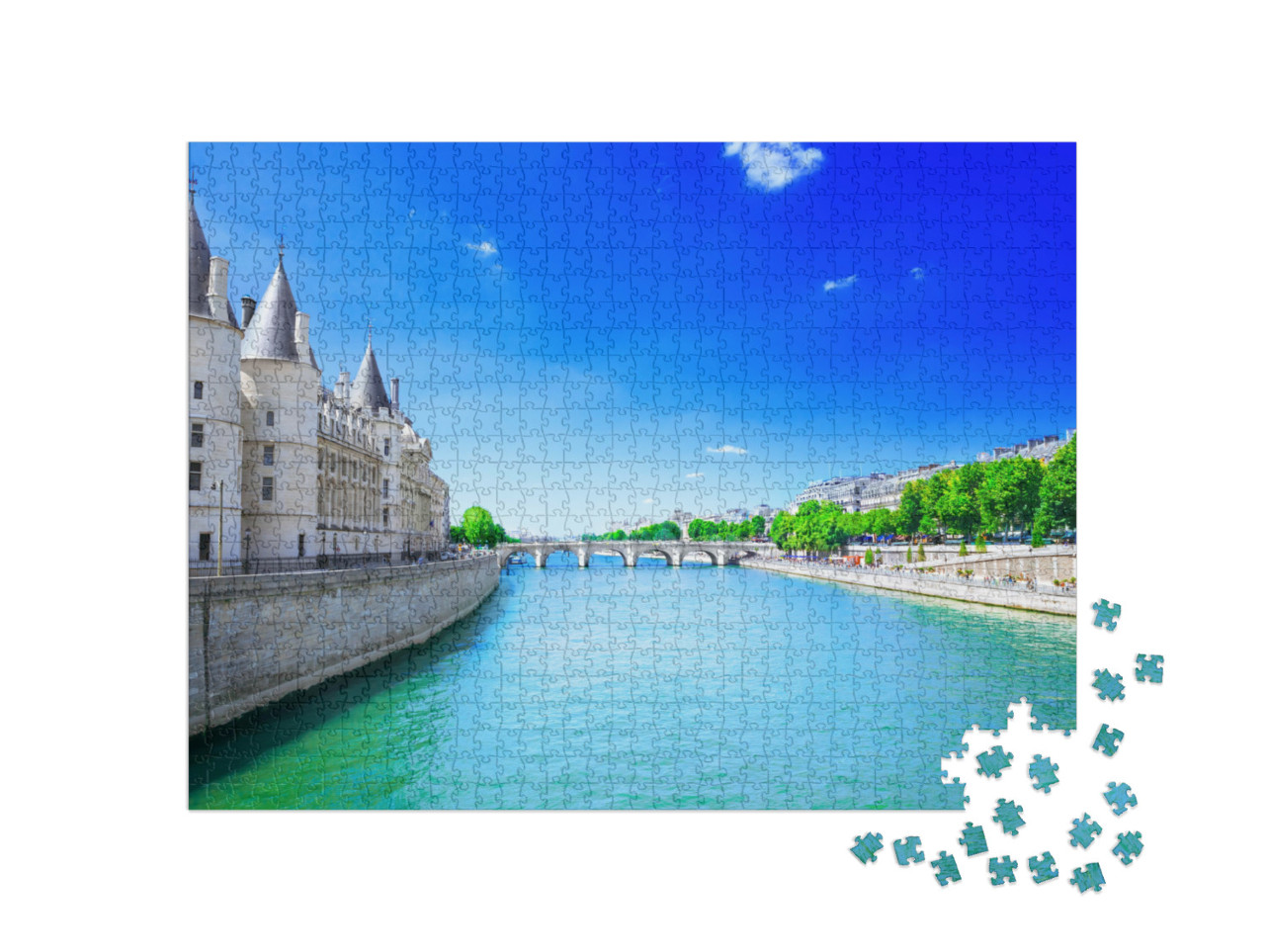 Puzzle de 1000 pièces « La Seine à l'Île de la Cité à Paris »