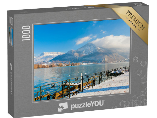 Puzzle de 1000 pièces « Le lac d'Annecy en hiver, France »