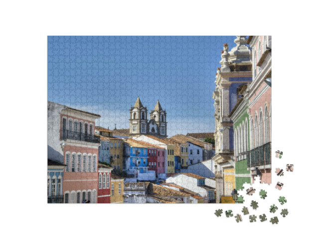 Puzzle de 1000 pièces « Le centre historique de Salvador au Brésil »