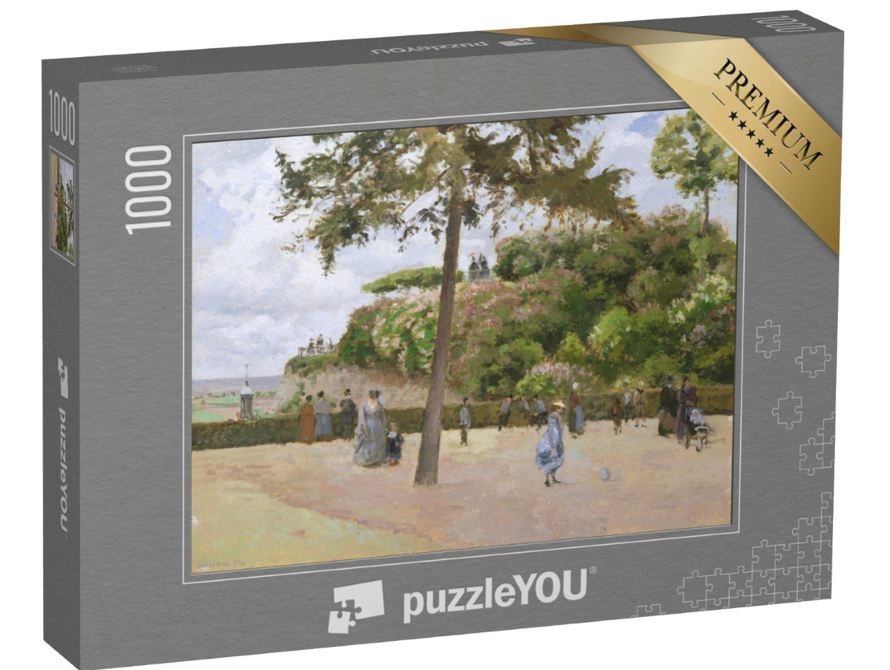 Puzzle de 1000 pièces « Camille Pissarro - Le jardin public de Pontoise »