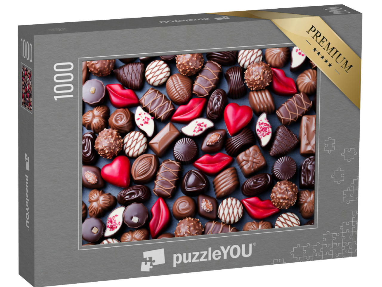 Puzzle de 1000 pièces « Assortiment de délicieux bonbons au chocolat »