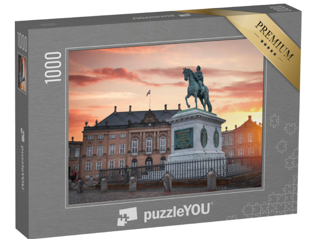 Puzzle de 1000 pièces « Le château royal d'Amalienborg à Copenhague »