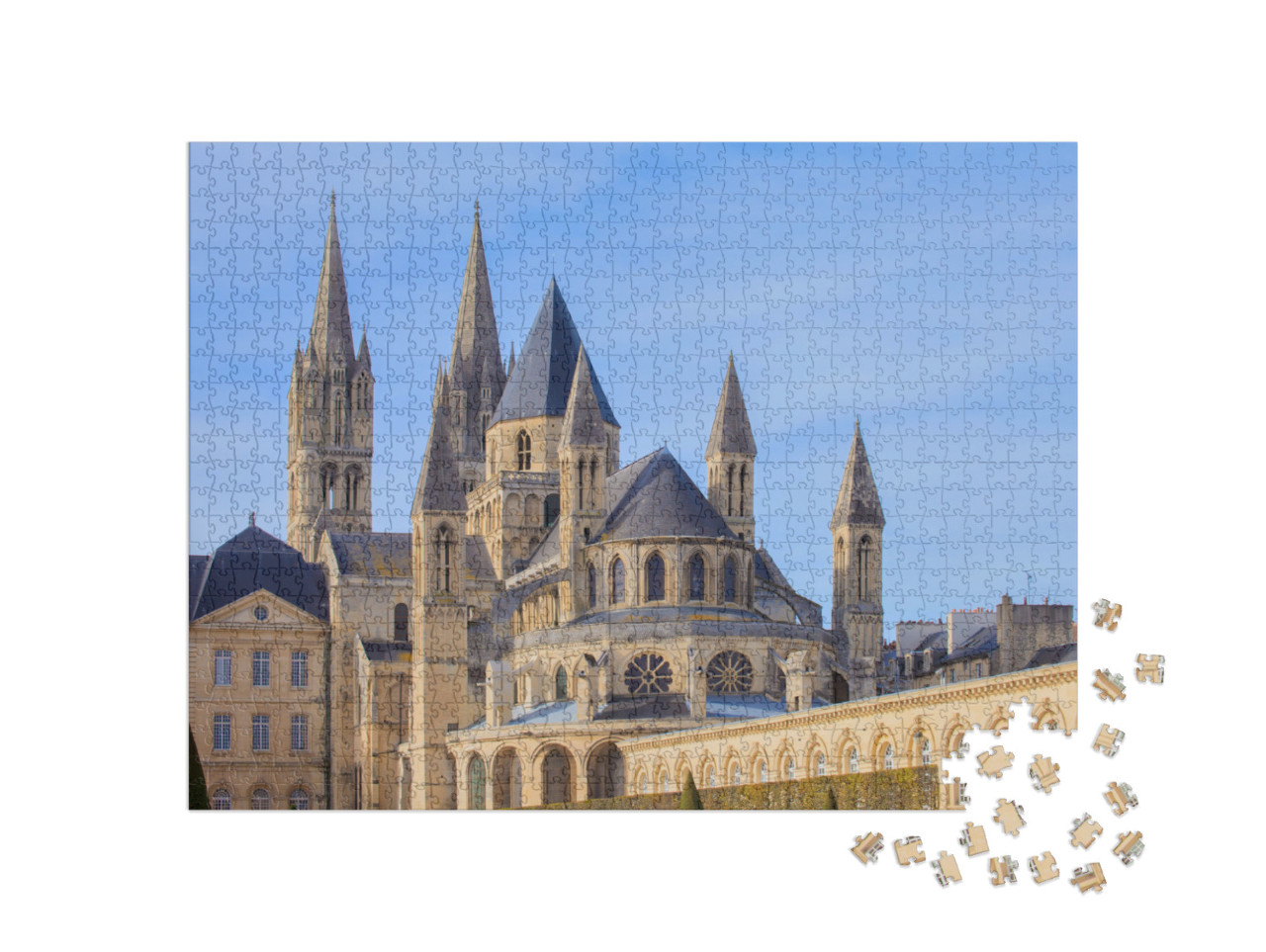 Puzzle de 1000 pièces « Abbaye de Maître, Caen, Normandie, France »