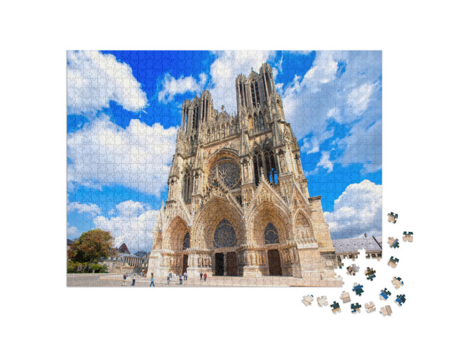 Puzzle de 1000 pièces « Cathédrale de Reims, France »