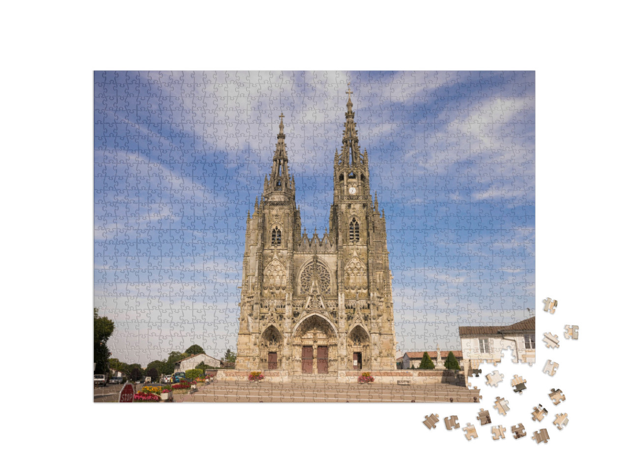 Puzzle de 1000 pièces « La Basilique Notre-Dame de l'Épine à L'Épine, Marne, France »