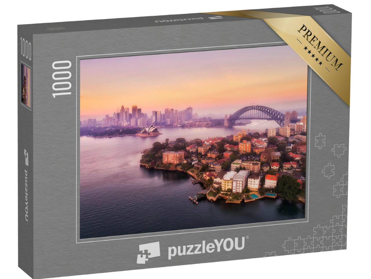Puzzle de 1000 pièces « Sydney avec le port et le Harbour Bridge »