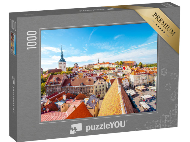 Puzzle de 1000 pièces « Vieille ville pittoresque de Tallinn, Estonie »