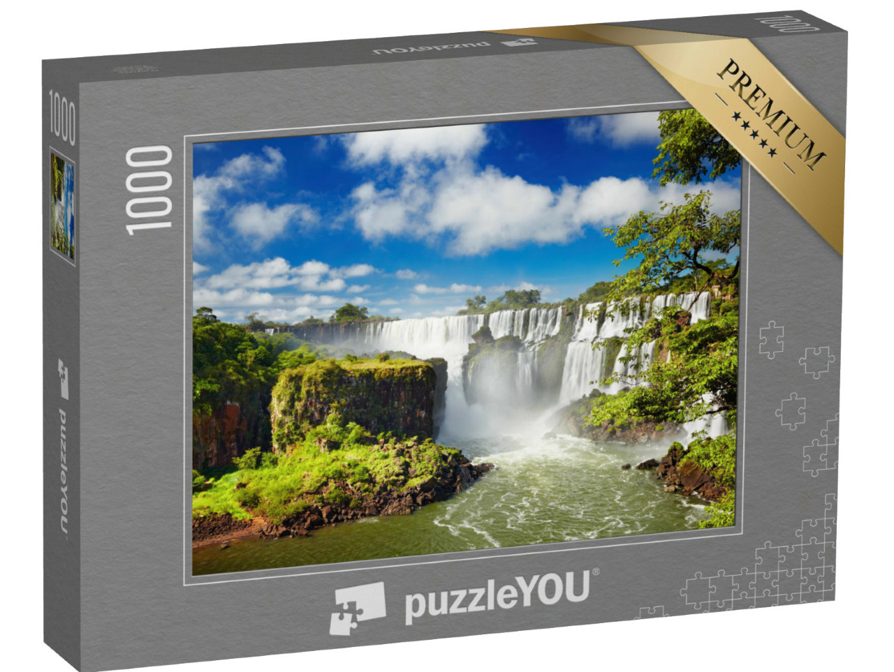Puzzle de 1000 pièces « Chutes d'Iguazu à la frontière brésilienne et argentine »