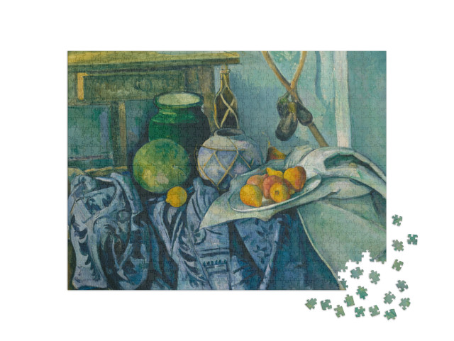 Puzzle de 1000 pièces « Paul Cézanne - Nature morte au bocal de gingembre et aux aubergines »