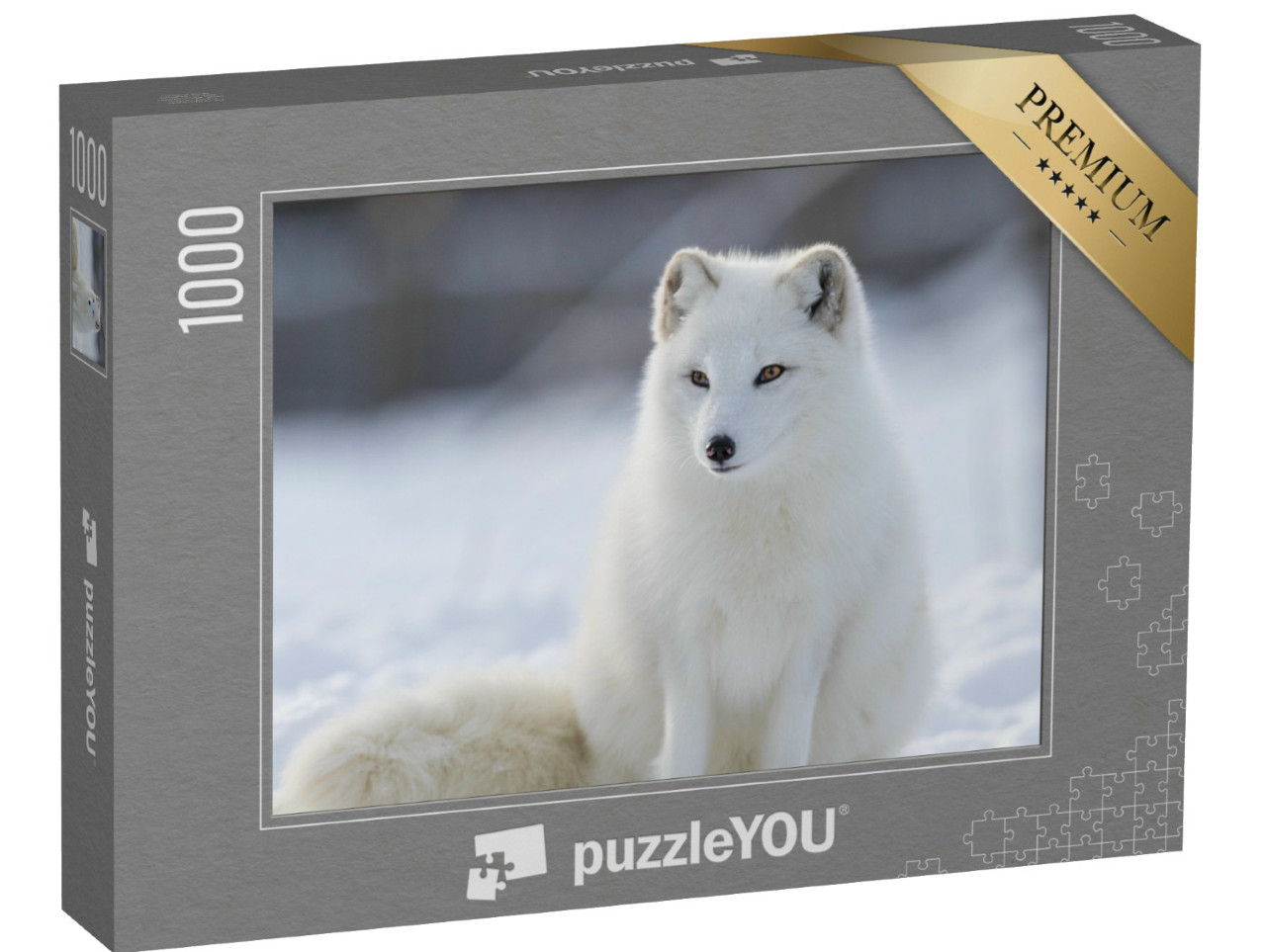 Puzzle de 1000 pièces « Renard polaire en hiver »
