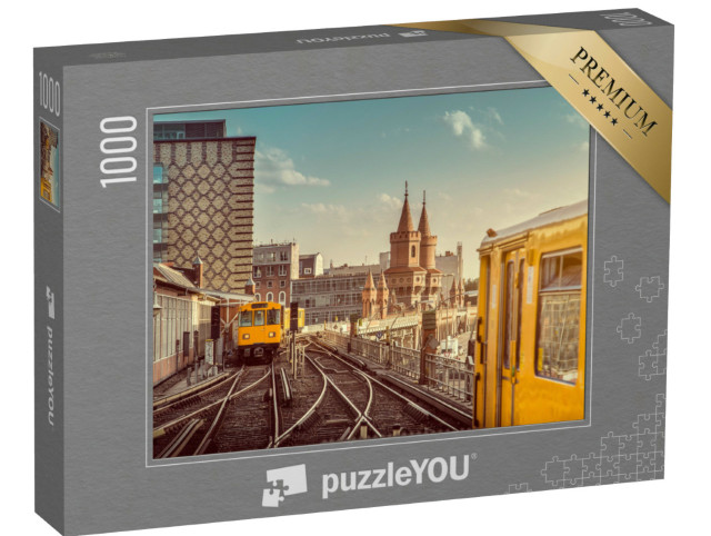 Puzzle de 1000 pièces « Métro de Berlin avec Oberbaumbrücke »