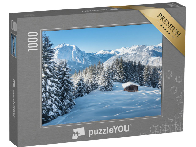 Puzzle de 1000 pièces « Paysage hivernal dans le Zillertal, Autriche »