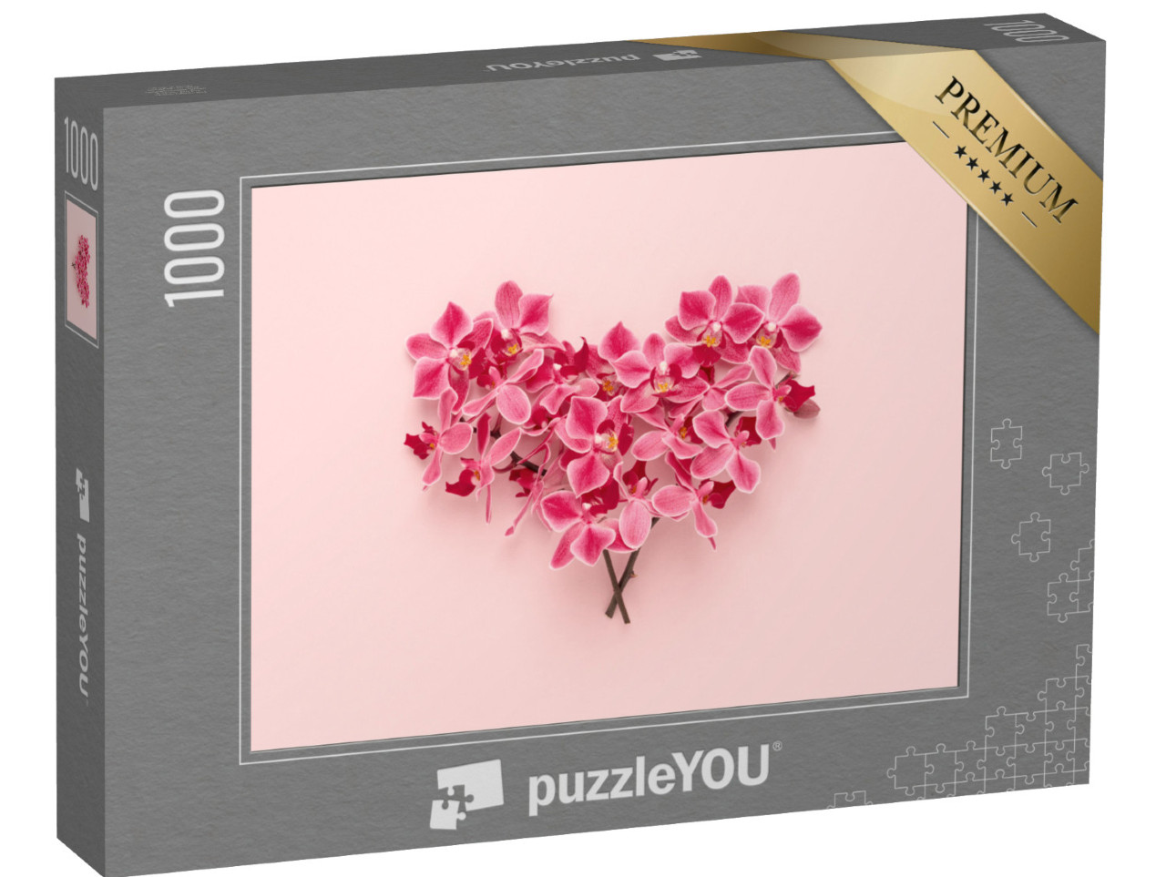 Puzzle de 1000 pièces « Un cœur d'orchidée »