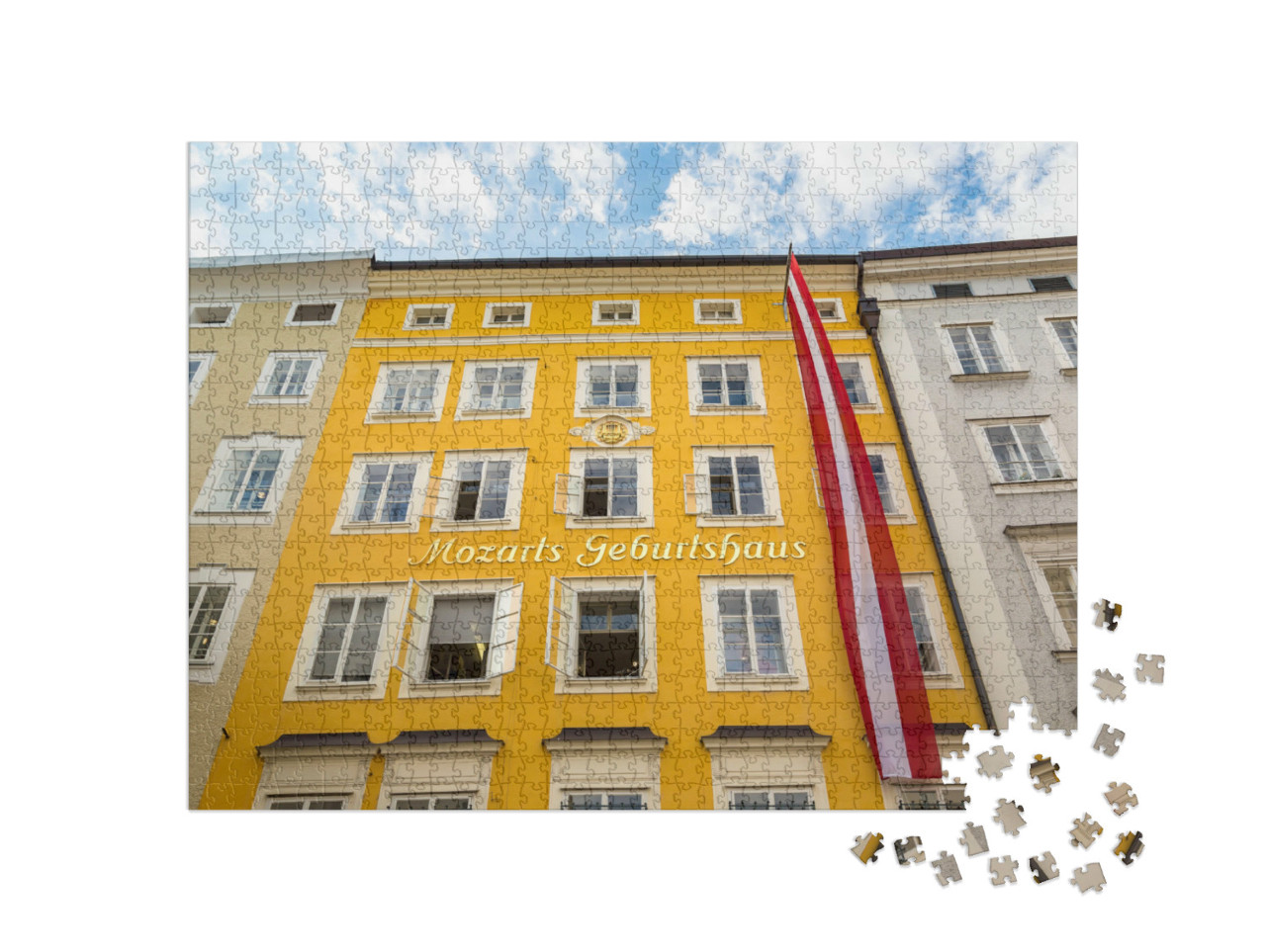 Puzzle de 1000 pièces « Maison natale de Wolfgang Amadeus Mozart, Salzbourg, Autriche »