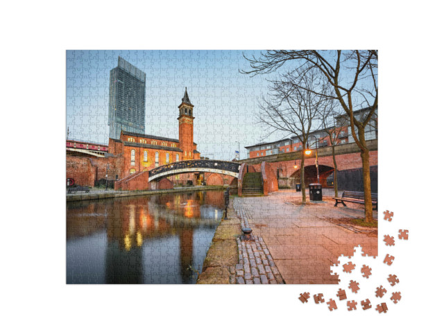Puzzle de 1000 pièces « Zone de la Manche à Manchester , Nord-Ouest de l'Angleterre »
