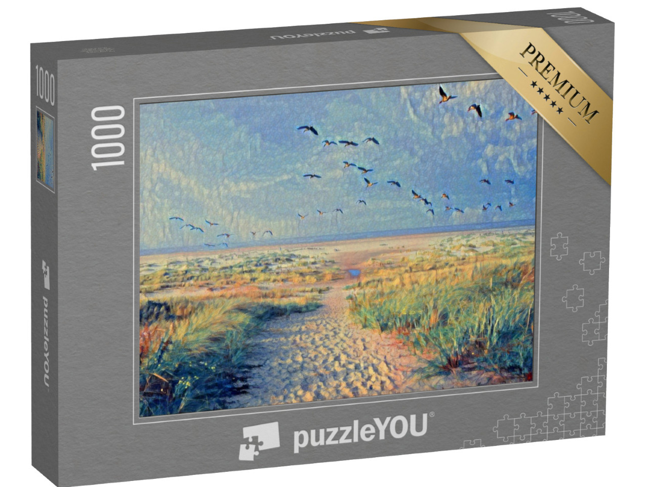 Puzzle de 1000 pièces « dans le style de Paul-Cezanne - Canards - Collection Puzzle Artistes & Tableaux »