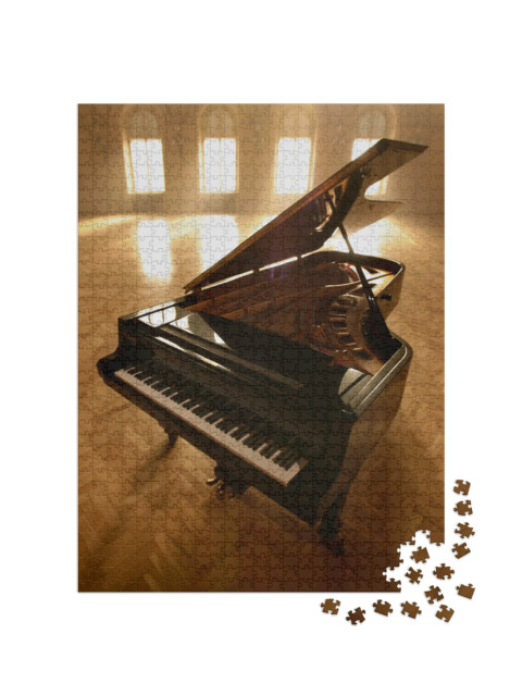 Puzzle de 1000 pièces « Piano à queue dans une salle de concert »
