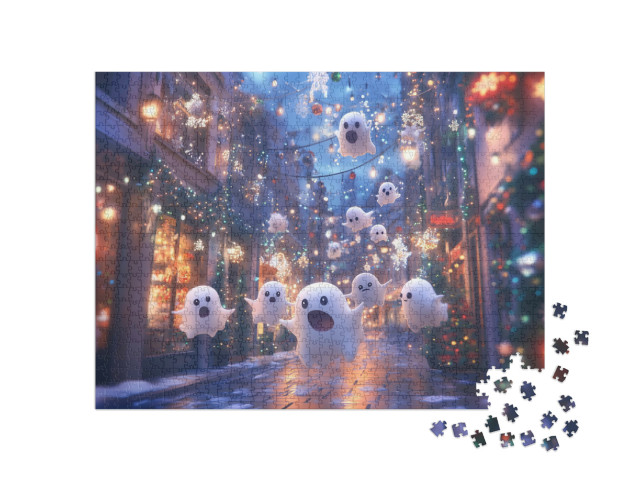 Puzzle de 1000 pièces « Ville hantée »