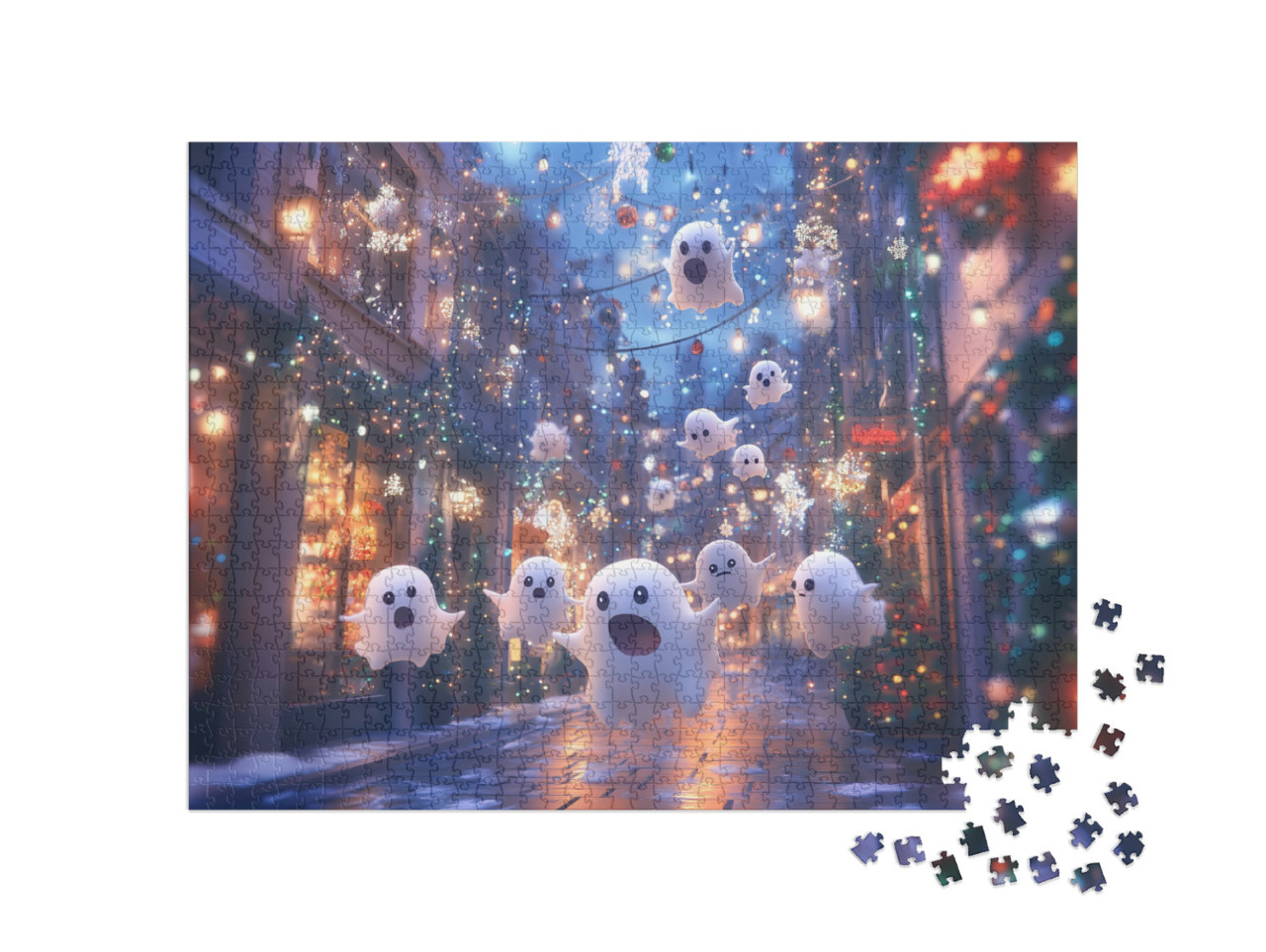 Puzzle de 1000 pièces « Ville hantée »