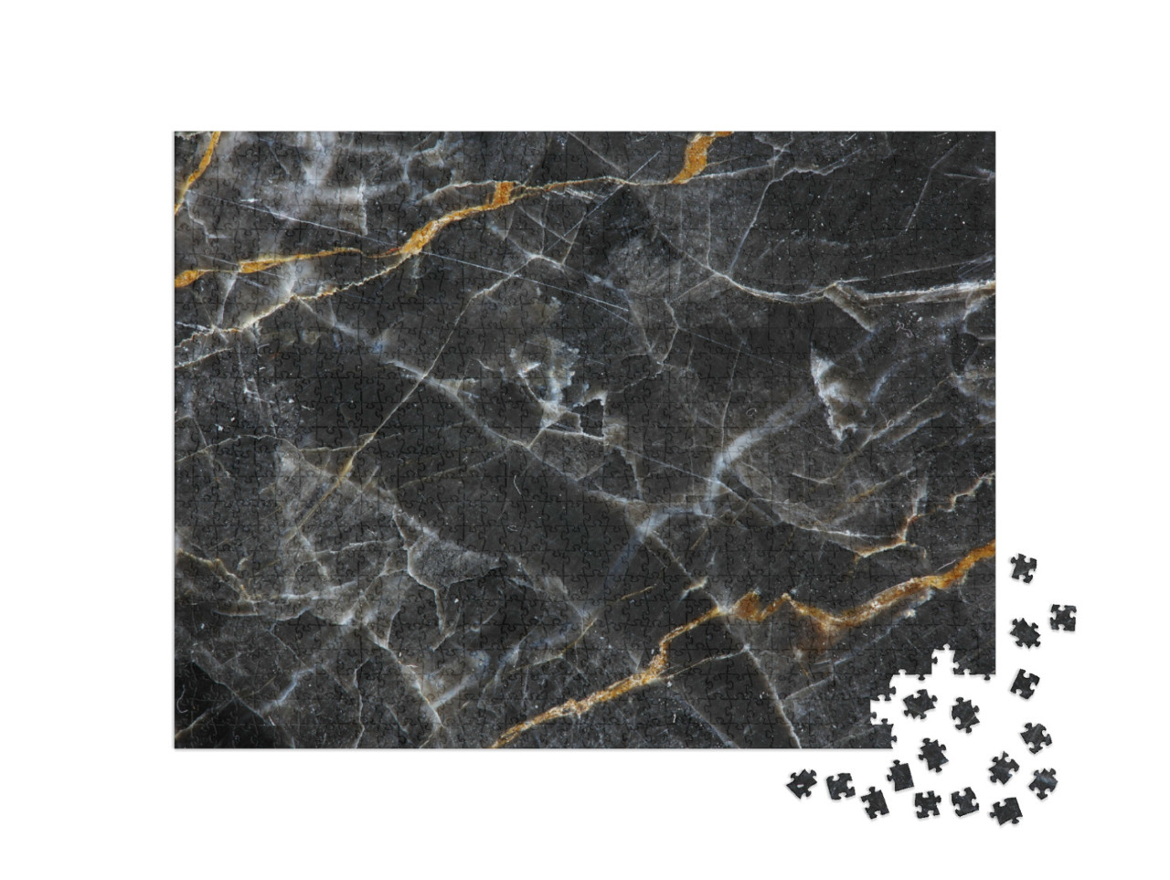 Puzzle de 1000 pièces « Marbre gris foncé »