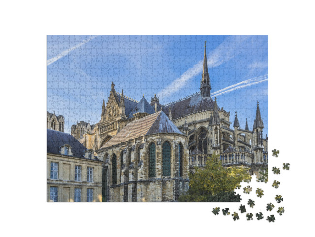 Puzzle de 1000 pièces « Cathédrale Notre-Dame de Reims, Champagne-ardenne, France »