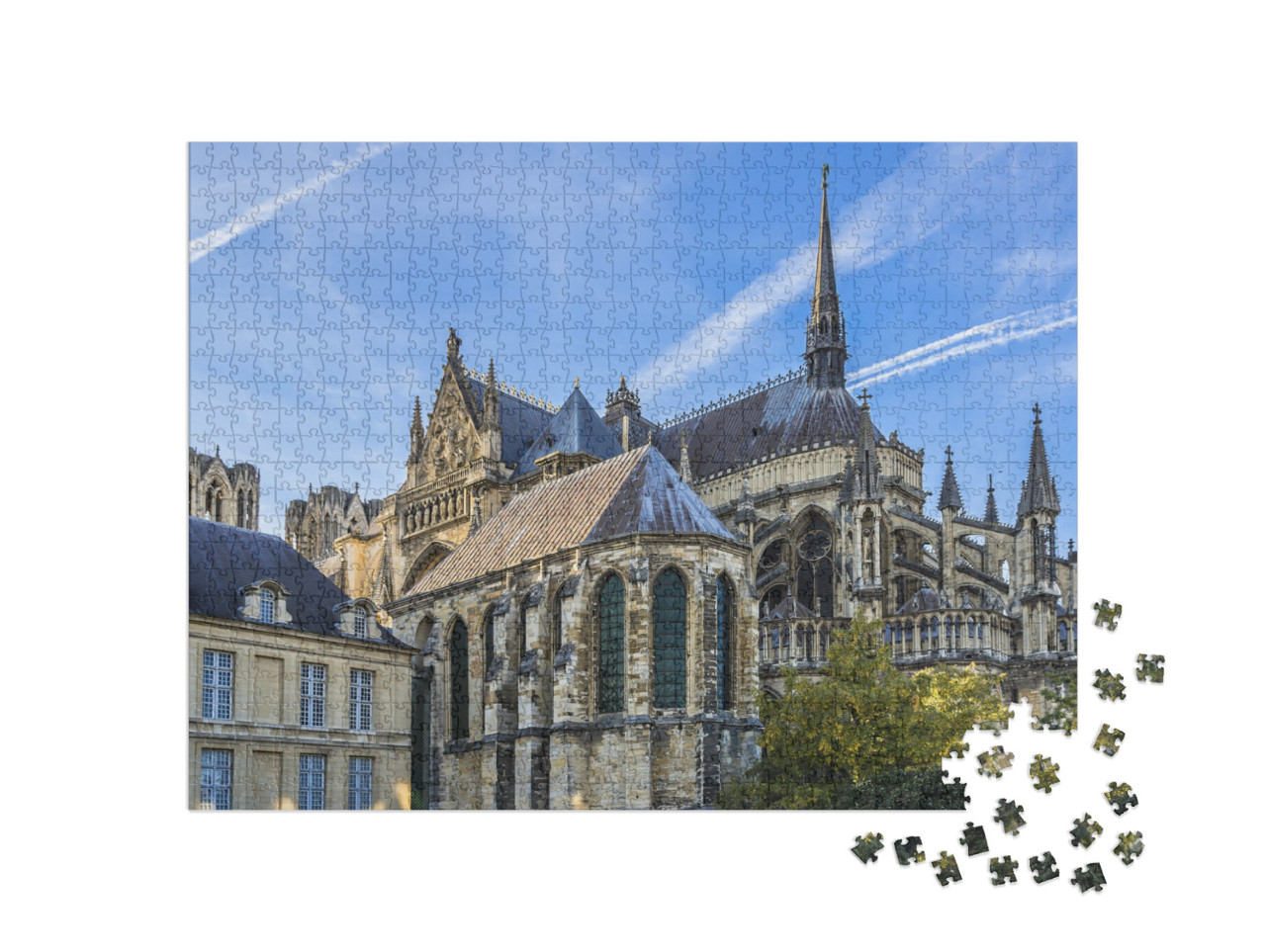 Puzzle de 1000 pièces « Cathédrale Notre-Dame de Reims, Champagne-ardenne, France »