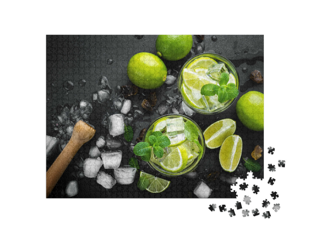 Puzzle de 1000 pièces « Mojito au rhum et au citron vert »