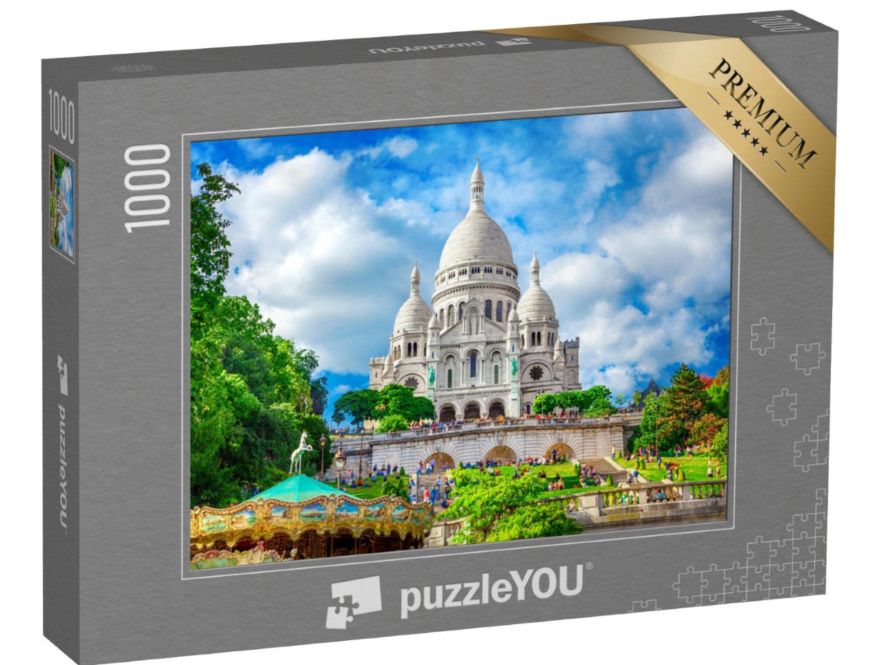 Puzzle de 1000 pièces « Magnifique basilique du Sacré-Cœur, Montmartre, Paris »