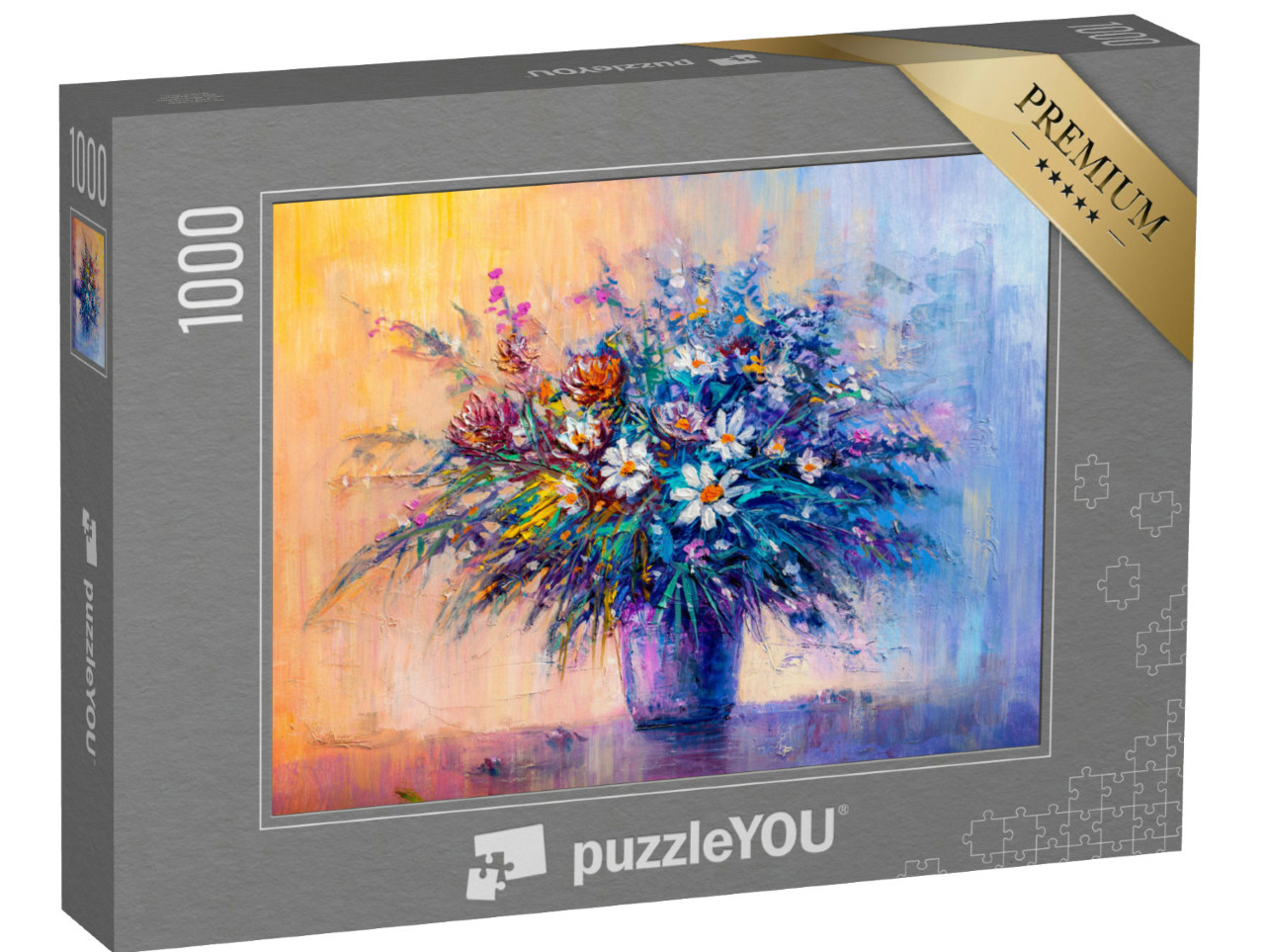 Puzzle de 1000 pièces « Style impressionniste : un bouquet de fleurs sauvages »