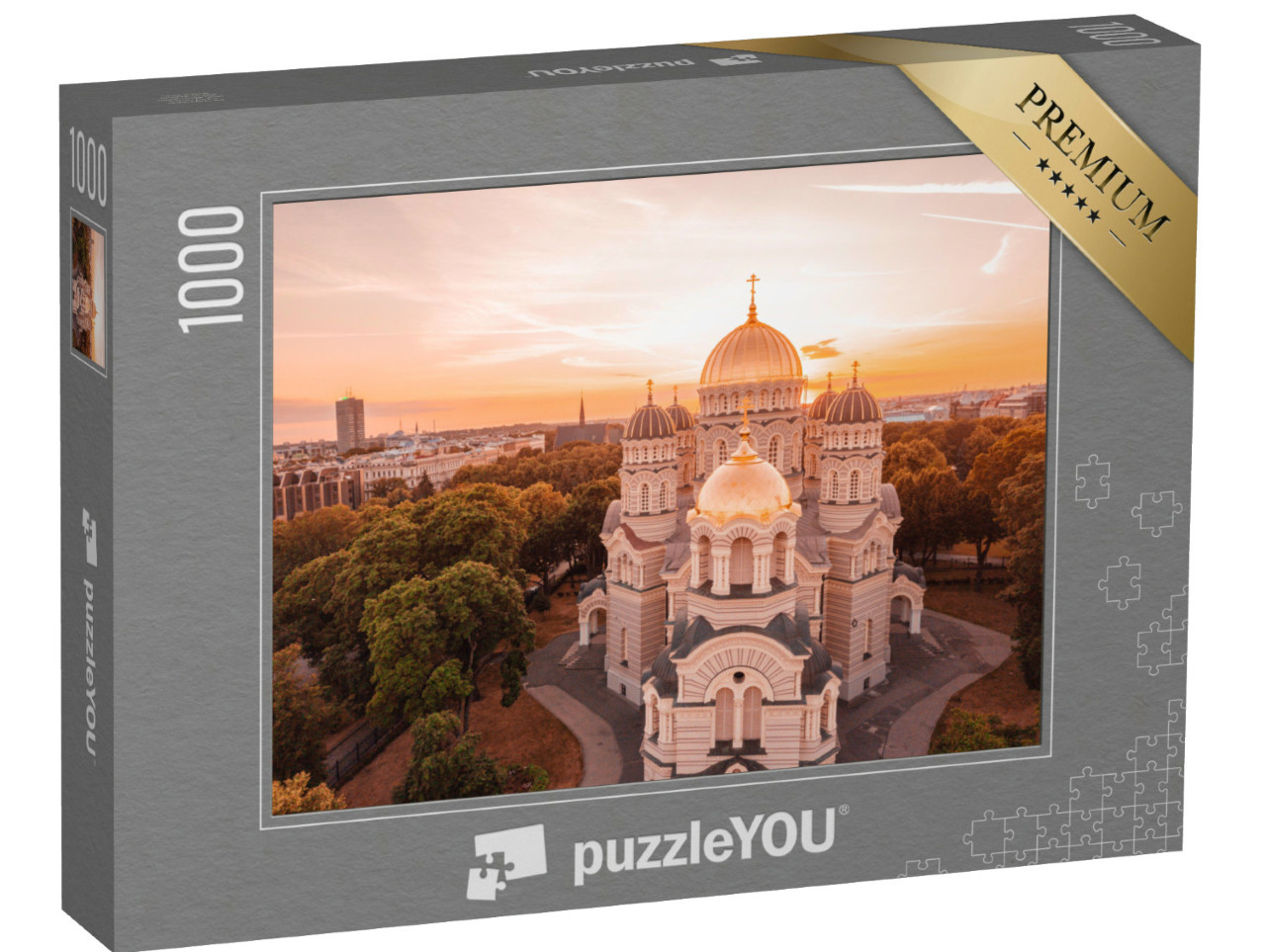 Puzzle de 1000 pièces « Cathédrale de la Nativité à Riga, Lettonie »