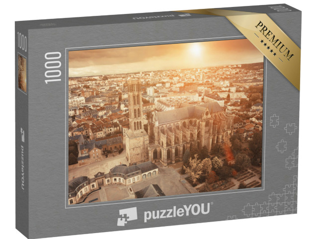 Puzzle de 1000 pièces « Célèbre cathédrale gothique dans la ville de Limoges en France, Europe »