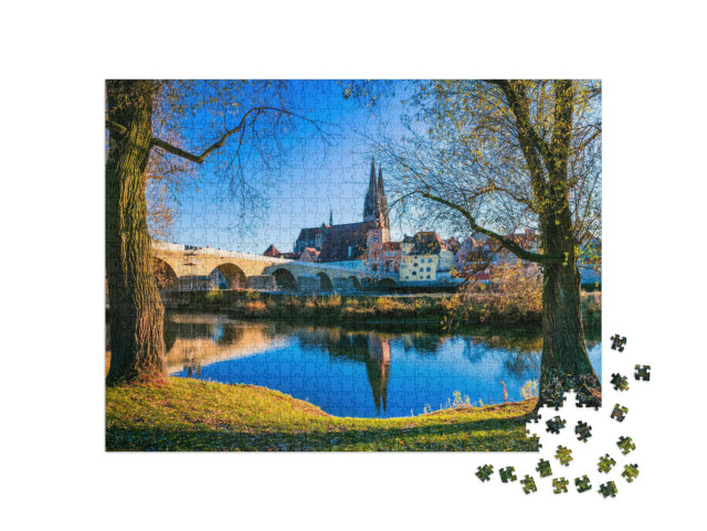 Puzzle de 1000 pièces « Regensburg an der Donau, Bavière, Allemagne »