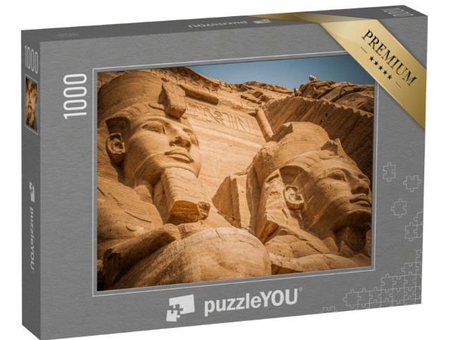 Puzzle de 1000 pièces « Portraits de pharaons, Abu Simbel, Égypte »