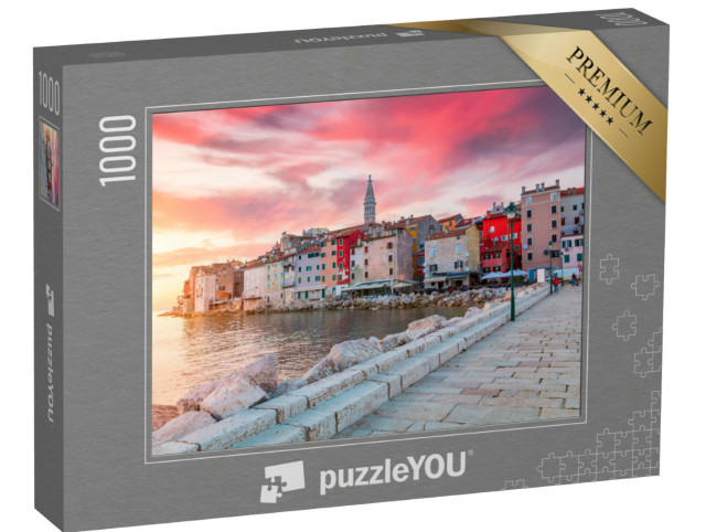 Puzzle de 1000 pièces « Istrie : beau coucher de soleil sur l'Adriatique »