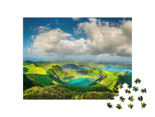Puzzle de 500 pièces « Les lacs bleus et verts, Açores »